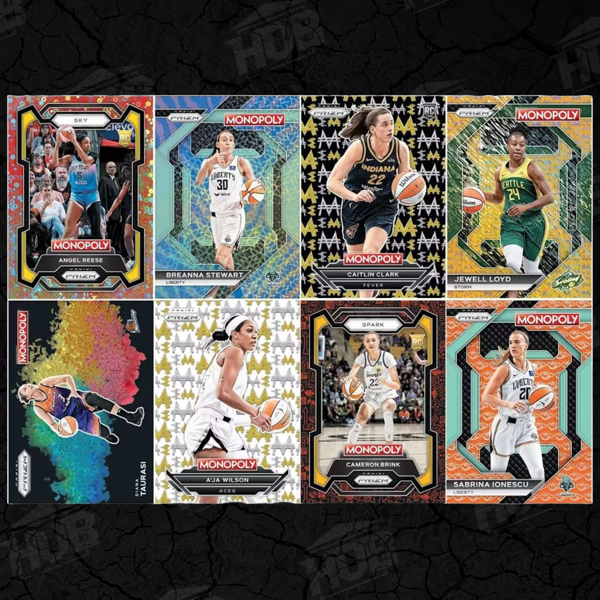 2023-24 Panini Prizm Monopoly WNBA Edition Blaster Box