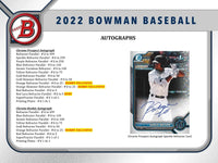2022 Bowman Baseball Hobby Pack