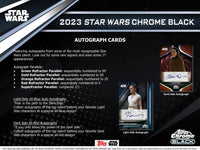 2023 Topps Chrome Black Star Wars Hobby Box