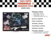 2024 Topps Paddock Pass Formula 1 Racing Hobby Box