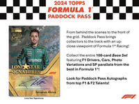 2024 Topps Paddock Pass Formula 1 Racing Hobby Box