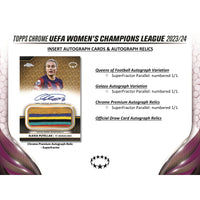 2023-24 Topps Chrome UEFA Womens Champions League Hobby Box