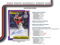 2025 Topps Series 1 Baseball Hobby Box