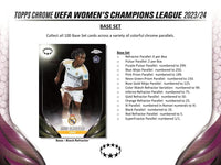 2023-24 Topps Chrome UEFA Womens Champions League Hobby Box