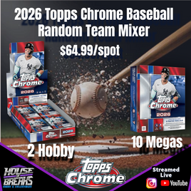 2026 Topps Chrome Baseball 12-Box Random Team Break