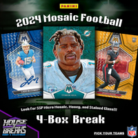 2024 Panini Mosaic Football Hobby 4-Box ‘Pick Your Team’ #1