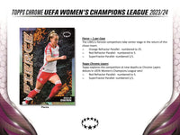 2023-24 Topps Chrome UEFA Womens Champions League Hobby Box