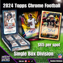 2024 Topps Chrome Football Hobby Sinlge Box Break ‘Random Division' #1