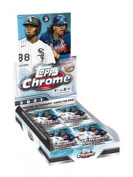 2021 Topps Chrome Baseball Hobby Box (Ripped and Shipped)