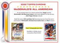 2022 Topps Chrome McDonald’s All American Hobby Box