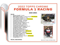 2022 Topps Chrome F1 Racing Lite Box